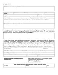 Form SFN62287 Land Application Worksheet - North Dakota, Page 2
