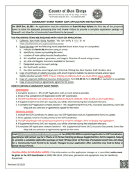 Document preview: Community Event Permit (Cep) Application - County of San Diego, California