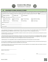 Community Event Permit (Cep) Application - County of San Diego, California, Page 7