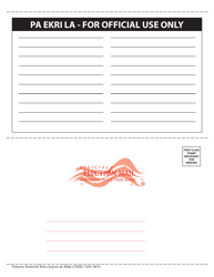 National Mail Voter Registration Form (English/Haitian Creole), Page 7
