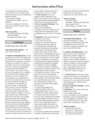 National Mail Voter Registration Form (English/French), Page 15