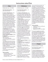 National Mail Voter Registration Form (English/French), Page 22