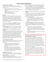 National Mail Voter Registration Form (English/French), Page 2