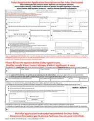 National Mail Voter Registration Form (English/French), Page 4