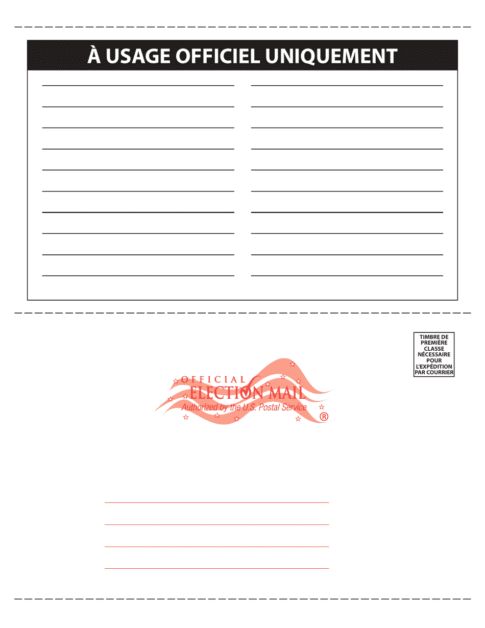 National Mail Voter Registration Form (English / French), Page 5