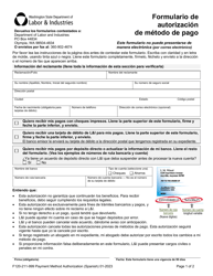 Document preview: Formulario F120-211-999 Formulario De Autorizacion De Metodo De Pago - Washington (Spanish)