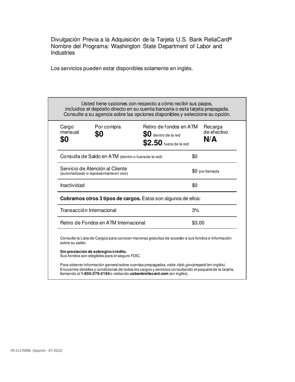 Formulario F120-211-999 Formulario De Autorizacion De Metodo De Pago - Washington (Spanish), Page 3