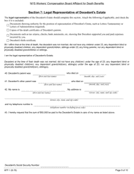 Form AFF-1 NYS Workers&#039; Compensation Board Affidavit for Death Benefits - New York, Page 10