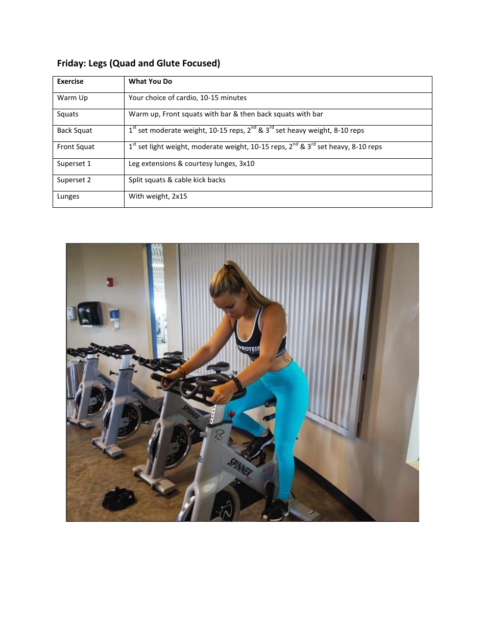 5 Day Workout Plan - Gabby Male, Page 3