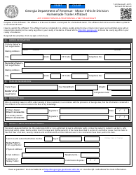 Document preview: Form T-23 Homemade Trailer Affidavit - Georgia (United States)
