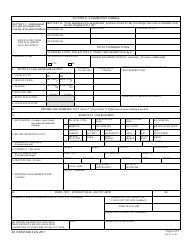 DA Form 348 Equipment Operator&#039;s Qualification Record (Except Aircraft), Page 2