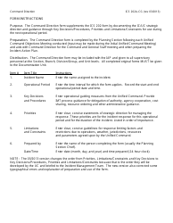 Form ICS202A-CG Command Direction, Page 2