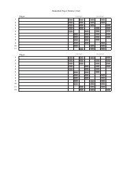Basketball Player Rotation Chart Template, Page 2