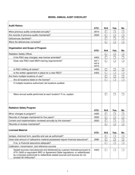 Annual Audit Checklist for Medical Facilities - Minnesota, Page 3