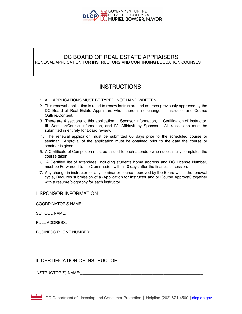 Ce Course and Instructor Application - Washington, D.C., Page 4