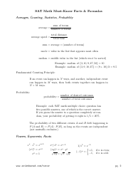 Sat Math Must-Know Facts &amp; Formulas Cheat Sheet, Page 2