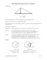 Sat Math Must-Know Facts &amp; Formulas Cheat Sheet, Page 5