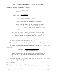 Sat Math Level 1 Cheat Sheet, Page 2