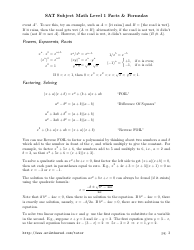 Sat Math Level 1 Cheat Sheet, Page 3
