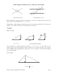 Sat Math Level 1 Cheat Sheet, Page 6