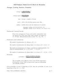 Sat Math Level 2 Cheat Sheet, Page 2