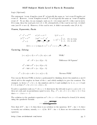 Sat Math Level 2 Cheat Sheet, Page 3