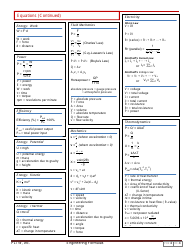 Engineering Formula Sheet, Page 4