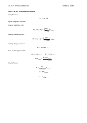 Physical Chemistry Formula Sheet, Page 3