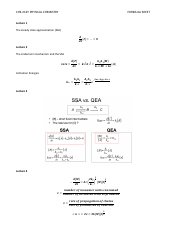 Physical Chemistry Formula Sheet, Page 4