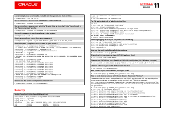 Oracle Solaris 11.3 Cheat Sheet, Page 10