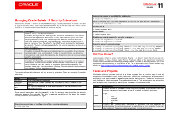 Oracle Solaris 11.3 Cheat Sheet, Page 12