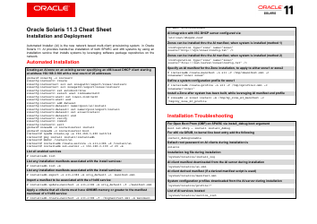 Oracle Solaris 11.3 Cheat Sheet, Page 20