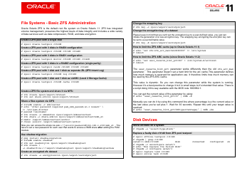Oracle Solaris 11.3 Cheat Sheet, Page 4
