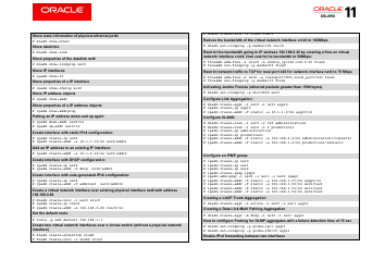 Oracle Solaris 11.3 Cheat Sheet, Page 8