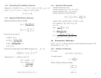 Probability and Statistics Cheat Sheet - Matthias Vallentin, Page 11