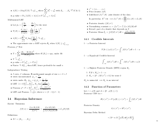Probability and Statistics Cheat Sheet - Matthias Vallentin, Page 14