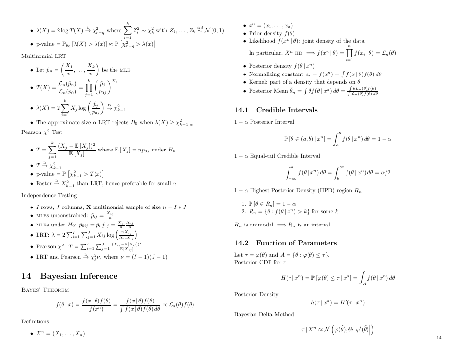 Probability And Statistics Cheat Sheet - Matthias Vallentin Download ...