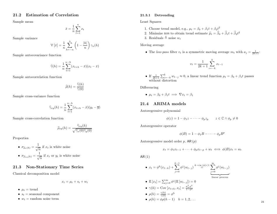 Probability And Statistics Cheat Sheet - Matthias Vallentin Download ...