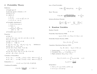 Probability and Statistics Cheat Sheet - Matthias Vallentin, Page 6
