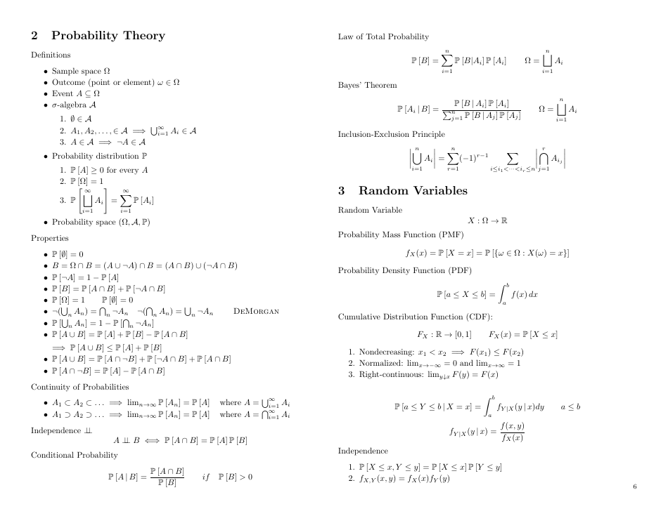 Probability and Statistics Cheat Sheet - Matthias Vallentin Download ...