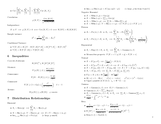 Probability and Statistics Cheat Sheet - Matthias Vallentin, Page 8