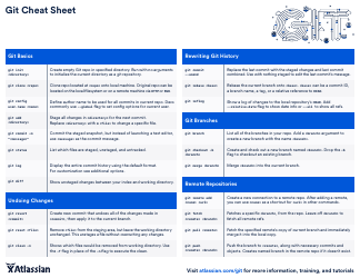 Document preview: Git Cheat Sheet - Blue
