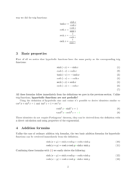 Hyperbolic Functions Cheat Sheet, Page 2
