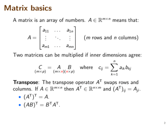 Linear Algebra Cheat Sheet - University of Wisconsin-Madison, Page 2