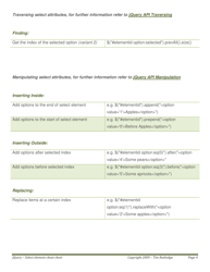 Jquery Select Element Cheat Sheet, Page 4