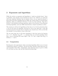 Document preview: Exponents and Logarithms Cheat Sheet
