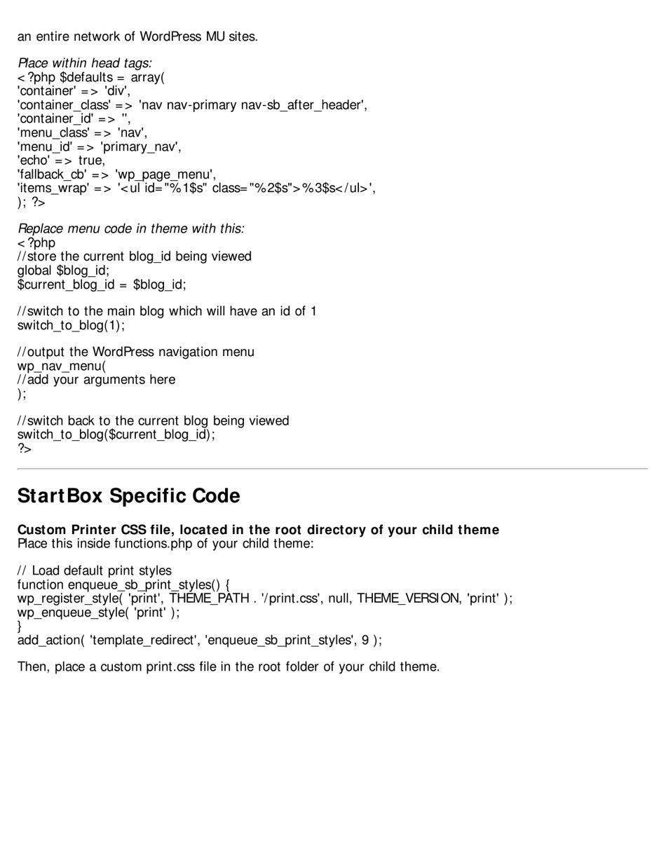 Wordpress Cheat Sheet - Compiled by Eric Karkovack, Page 7