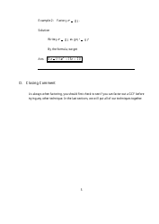 Special Factoring Formulas Sheet, Page 5