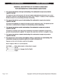 Document preview: Grade 4 Math Reference Sheet