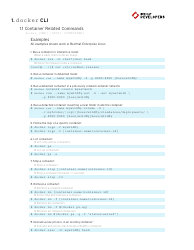 Docker Cheat Sheet - Cli &amp; Dockerfile, Page 2